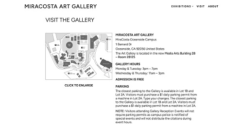 MCC Art Gallery Visit Page After