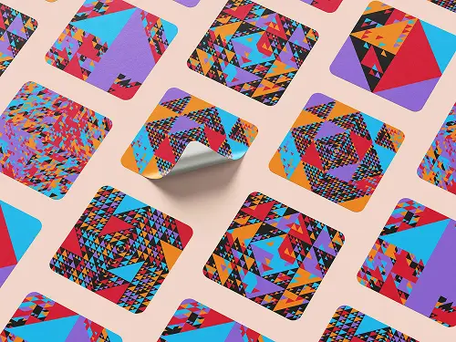 Generative Art pieces as stickers